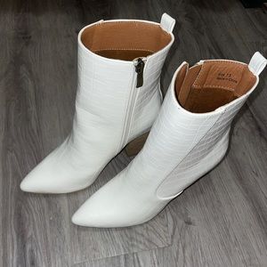 These Three Boutique White Booties